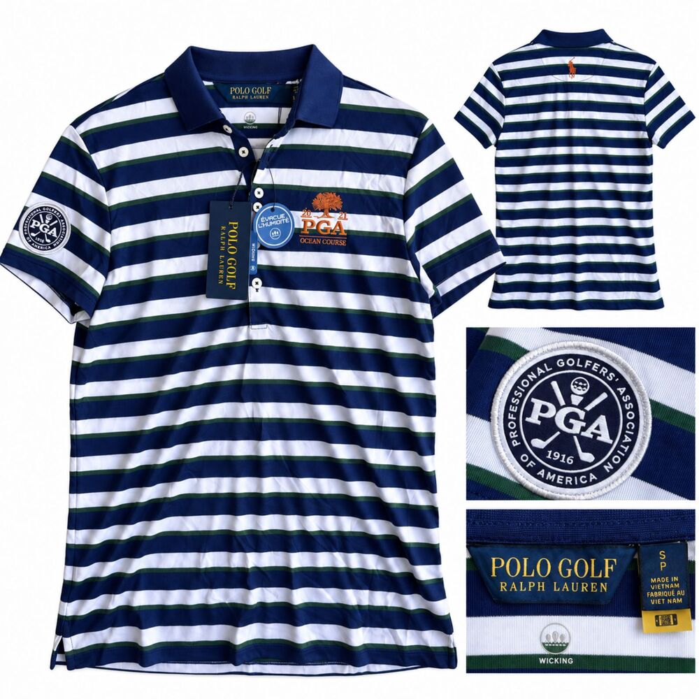 NEW Polo Golf Ralph Lauren Womens Small PGA Ocean Course Short Sleeve Shirt NWT